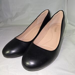 Mysoft Size 8W Black Women's Shoes EUC